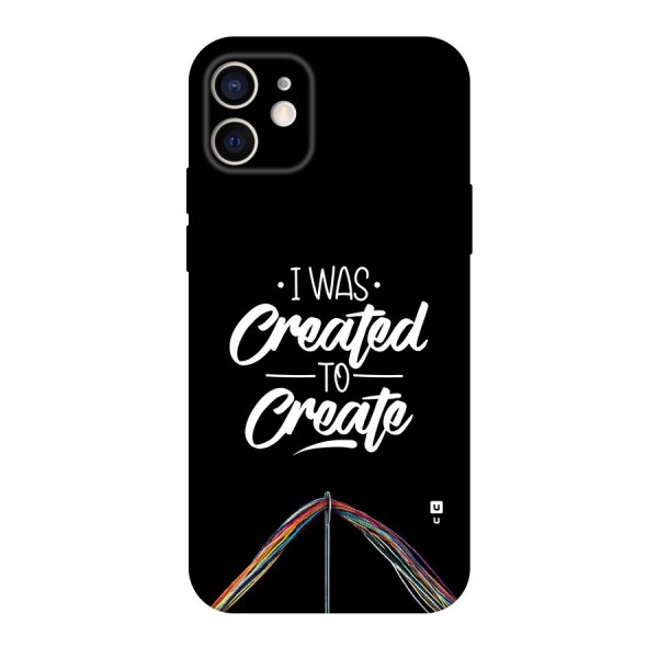 Created to Create Back Case for iPhone 12 Pro